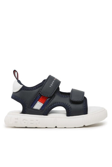 Tommy Hilfiger Сандали Flag Velcro Sandal T1B2-32900-1355 S Blue 800 - Mera.bg