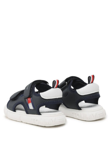 Tommy Hilfiger Сандали Flag Velcro Sandal T1B2-32900-1355 S Blue 800 - Mera.bg
