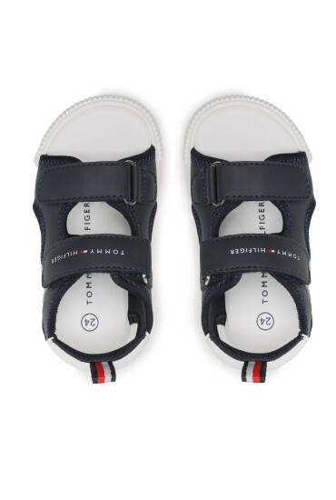 Tommy Hilfiger Сандали Flag Velcro Sandal T1B2-32900-1355 S Blue 800 - Mera.bg