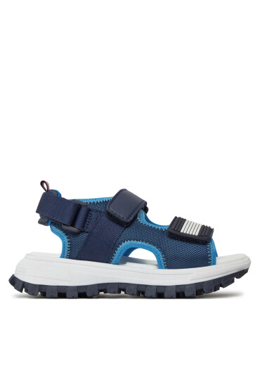 Tommy Hilfiger Сандали Flag Velcro Sandal T3B2-33434-1591 M Тъмносин - Mera.bg