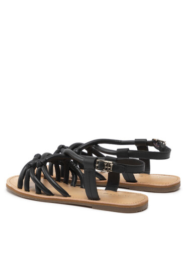 Tommy Hilfiger Сандали Flat Strappy Sandal FW0FW06668 Black BDS - Mera.bg