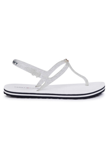 Tommy Hilfiger Сандали Irredescent Flat Beach Sandal FW0FW04796 White YBS - Mera.bg