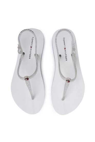 Tommy Hilfiger Сандали Irredescent Flat Beach Sandal FW0FW04796 White YBS - Mera.bg
