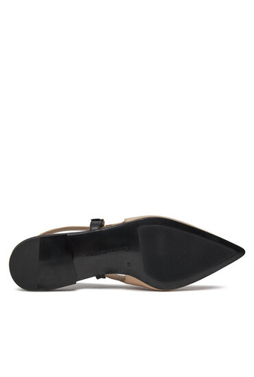 Tommy Hilfiger Сандали Leather Sling Back Ballerina FW0FW07772 White Clay AES - Mera.bg