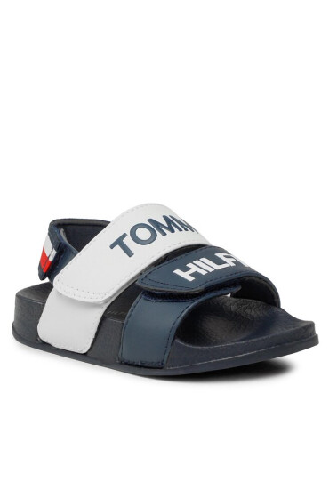 Tommy Hilfiger Сандали Logo Velcro Sandal T1B2-32925-1172 M Blue/White/Red Y004 - Mera.bg