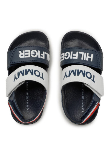 Tommy Hilfiger Сандали Logo Velcro Sandal T1B2-32925-1172 M Blue/White/Red Y004 - Mera.bg