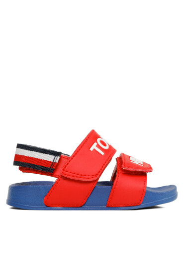 Tommy Hilfiger Сандали Logo Velcro Sandal T1B2-32927-1172 M Red 300 - Mera.bg