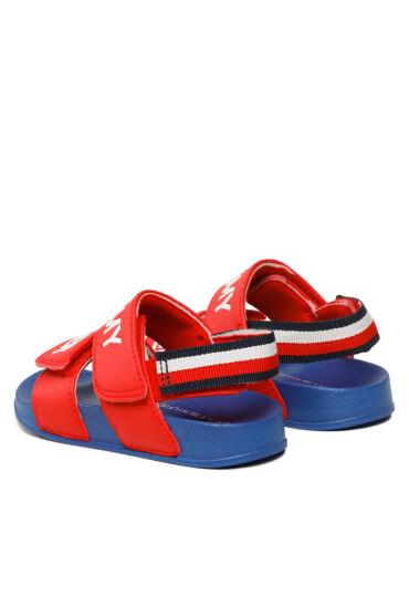 Tommy Hilfiger Сандали Logo Velcro Sandal T1B2-32927-1172 M Red 300 - Mera.bg