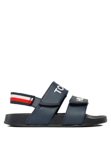 Tommy Hilfiger Сандали Logo Velcro Sandal T1B2-32927-1172 S Blue 800 - Mera.bg