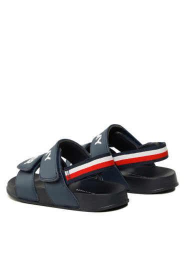 Tommy Hilfiger Сандали Logo Velcro Sandal T1B2-32927-1172 S Blue 800 - Mera.bg