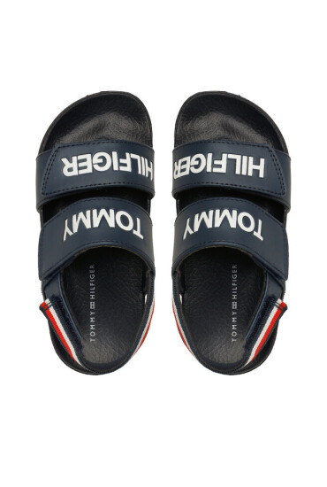 Tommy Hilfiger Сандали Logo Velcro Sandal T1B2-32927-1172 S Blue 800 - Mera.bg