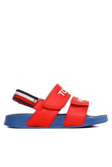 Tommy Hilfiger Сандали Logo Velcro Sandal T1B2-32927-1172 S Red 300 - Mera.bg