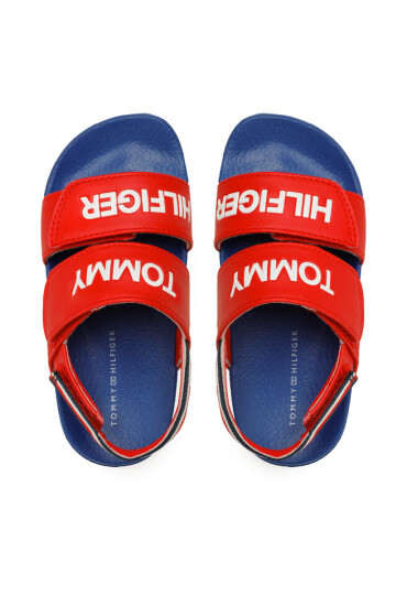 Tommy Hilfiger Сандали Logo Velcro Sandal T1B2-32927-1172 S Red 300 - Mera.bg