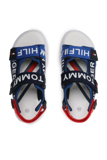 Tommy Hilfiger Сандали Logo Velcro Sandal T3X2-32910-1590 S Royal/Blue/Red Y255 - Mera.bg