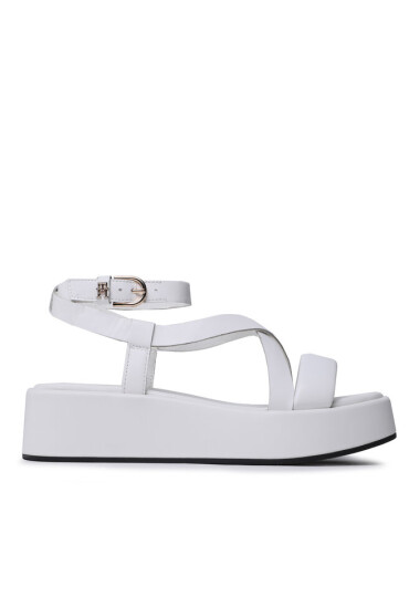Tommy Hilfiger Сандали New Flatform Strap FW0FW07245 Ecru YBL - Mera.bg