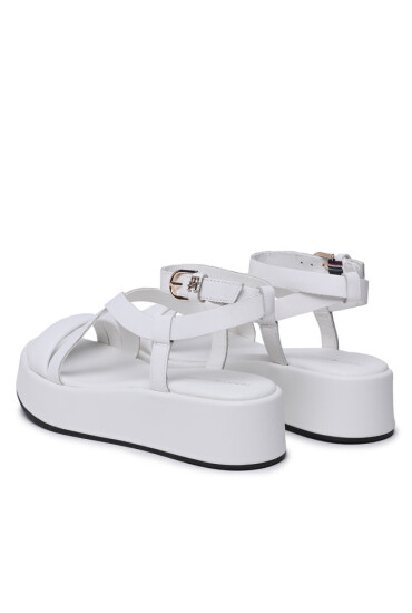 Tommy Hilfiger Сандали New Flatform Strap FW0FW07245 Ecru YBL - Mera.bg
