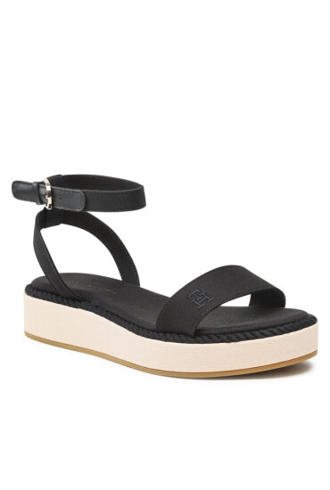 Tommy Hilfiger Сандали Rope Flatform FW0FW07019 Black BDS - Mera.bg