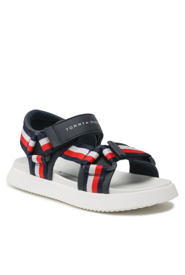 Tommy Hilfiger Сандали Stripes Sandal T3B2-32905-1355 S Blue 800 - Mera.bg