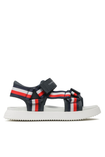 Tommy Hilfiger Сандали Stripes Sandal T3B2-32905-1355 S Blue 800 - Mera.bg