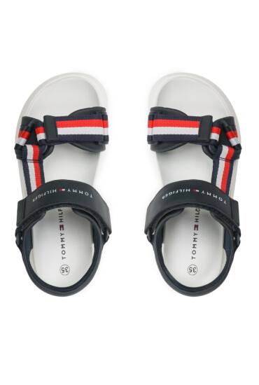 Tommy Hilfiger Сандали Stripes Sandal T3B2-32905-1355 S Blue 800 - Mera.bg