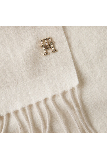 Tommy Hilfiger Зимен шал Cashmere Chic Woven Scarf AW0AW15344 Cashmere Cream 0F5 - Mera.bg