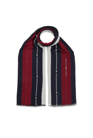Tommy Hilfiger Шал Essential Flag Modal Scarf AW0AW15352 Space Blue DW6 - Mera.bg