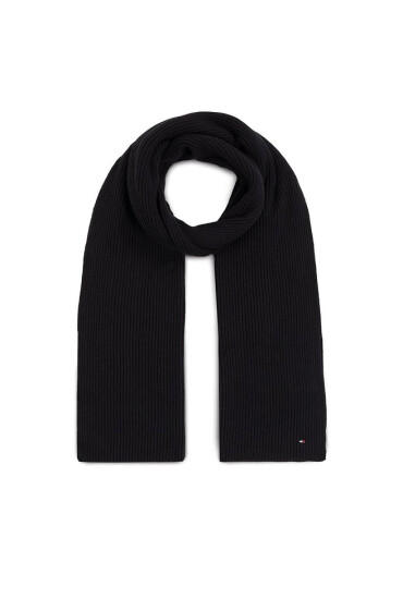 Tommy Hilfiger Зимен шал Essential Flag Scarf AW0AW15348 Black BDS - Mera.bg