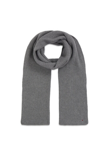 Tommy Hilfiger Зимен шал Essential Flag Scarf AW0AW15348 Сив - Mera.bg