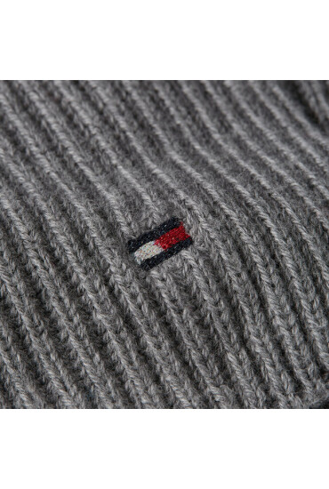 Tommy Hilfiger Зимен шал Essential Flag Scarf AW0AW15348 Сив - Mera.bg