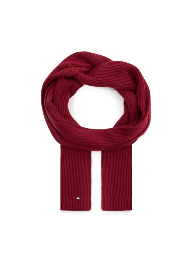 Tommy Hilfiger Зимен шал Essential Flag Scarf AW0AW15348 Rouge XJS - Mera.bg