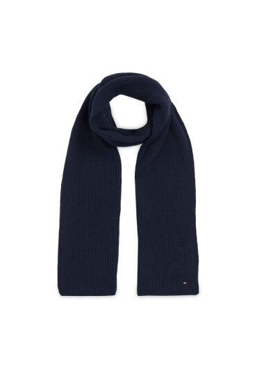 Tommy Hilfiger Зимен шал Essential Flag Scarf AW0AW15348 Тъмносин - Mera.bg