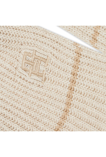Tommy Hilfiger Шал Festive Luxe Knitted AW0AW14161 Oatmilk Heather GUP - Mera.bg