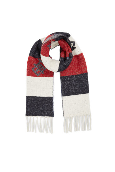 Tommy Hilfiger Зимен шал Limitless Chic Cb Scarf AW0AW15353 Тъмносин - Mera.bg