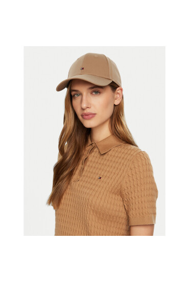 Tommy Hilfiger Шапка с козирка AW0AW16844 Бежов - Mera.bg