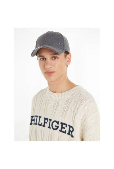 Tommy Hilfiger Шапка с козирка Elevated Corporate Cap AM0AM11485 Grey Melange P4A - Mera.bg