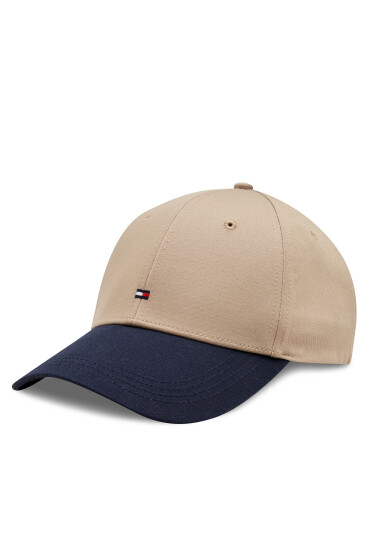 Tommy Hilfiger Шапка с козирка Flag Cotton 6 Panel Cap AM0AM11478 Бежов - Mera.bg