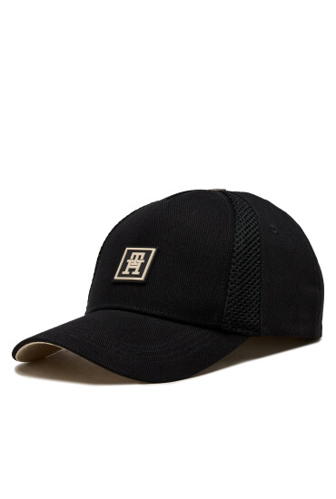 Tommy Hilfiger Шапка с козирка Monogram Sport Mesh Cap AM0AM12031 Черен - Mera.bg