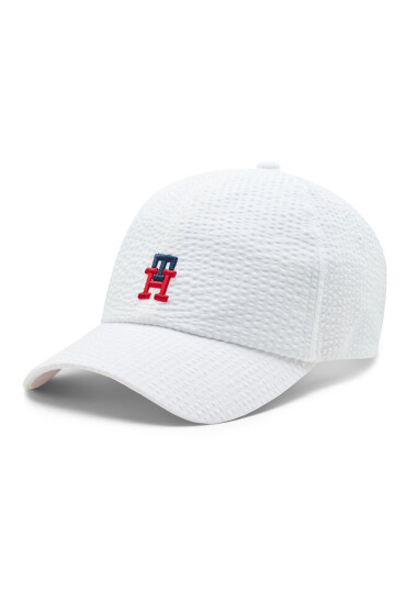 Tommy Hilfiger Шапка с козирка Summer AM0AM11089 White YCF - Mera.bg