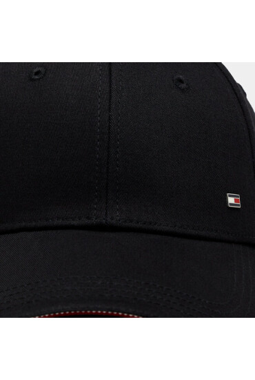 Tommy Hilfiger Шапка с козирка Th Corporate Cotton 6 Panel Cap AM0AM12035 Черен - Mera.bg