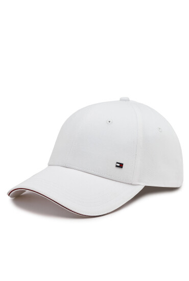 Tommy Hilfiger Шапка с козирка Th Corporate Cotton 6 Panel Cap AM0AM12035 Optic White YCF - Mera.bg