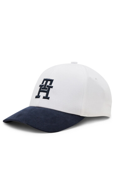 Tommy Hilfiger Шапка с козирка Th Imd Brushed 6 Panel Cap AM0AM12301 Бял - Mera.bg