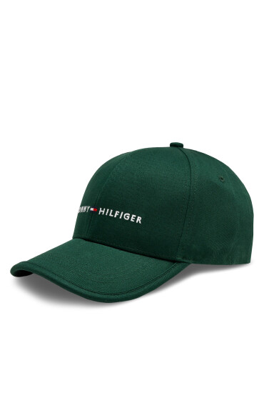 Tommy Hilfiger Шапка с козирка Th Skyline Cotton 6 Panel Cap AM0AM12304 Зелен - Mera.bg