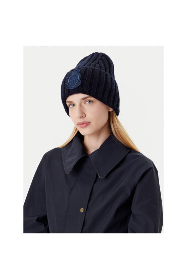 Tommy Hilfiger Шапка Th Crest Fluffy AW0AW18210 Тъмносин - Mera.bg