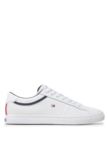 Tommy Hilfiger Сникърси Iconic Leather Vulc Punched FM0FM04166 White YBR - Mera.bg