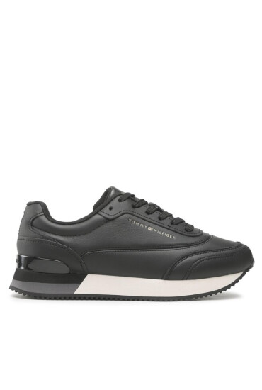 Tommy Hilfiger Сникърси Lux Leather Sneaker FW0FW06836 Черен - Mera.bg