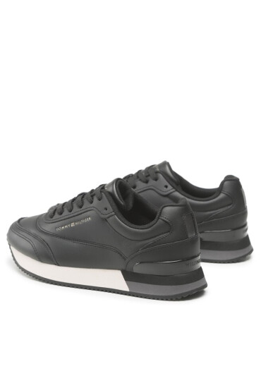 Tommy Hilfiger Сникърси Lux Leather Sneaker FW0FW06836 Черен - Mera.bg