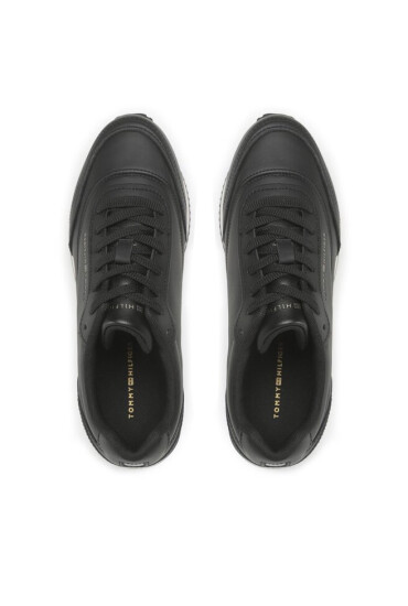 Tommy Hilfiger Сникърси Lux Leather Sneaker FW0FW06836 Черен - Mera.bg