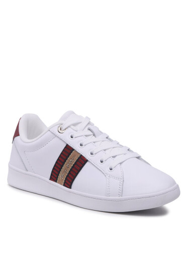 Tommy Hilfiger Сникърси Signature Webbing Court Sneaker FW0FW06803 White YBR - Mera.bg