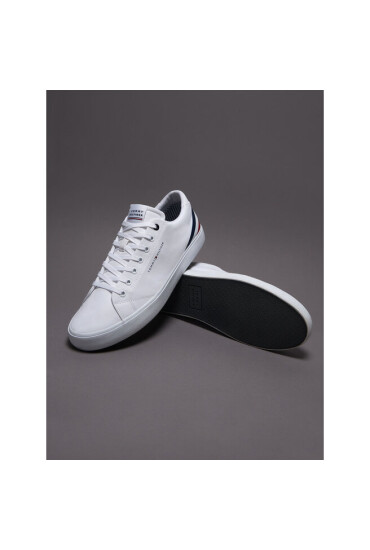 Tommy Hilfiger Сникърси Th Hi Vulc Core Low Stripes FM0FM04735 White YBS - Mera.bg