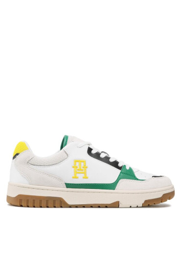 Tommy Hilfiger Сникърси Th Basket Street Mix FM0FM04728 White YBS - Mera.bg